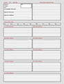 Dungeons & Dragons Character Sheets