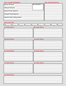 Dungeons & Dragons Character Sheets